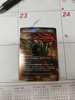 MTG Amarant Coral (Borderless) Commander: Final Fantasy Foil NM - Image 1