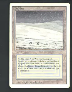1994 MTG Magic The Gathering Revised Edition Tundra - Image 1