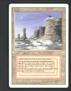 1994 MTG Magic The Gathering Revised Edition Plateau - Image 1