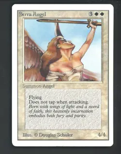 1993 MTG Magic The Gathering Unlimited Edition Serra Angel - Image 1