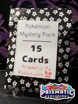 Pokemon TCG Prismatic Evolutions 15 Card Mystery Pack NO DUPS GUARENTEED HOLOS 2 - Image 1