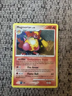2009 Pokemon Supreme Victors 6/147 Magmortar Holo Near Mint Rare Card SWIRL foil - Image 1