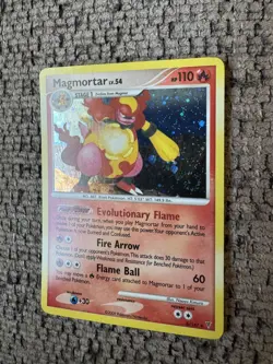 2009 Pokemon Supreme Victors 6/147 Magmortar Holo Near Mint Rare Card SWIRL foil - Image 2