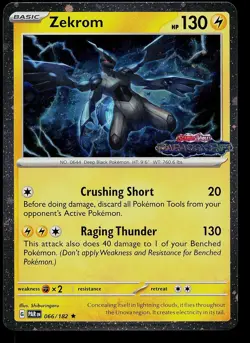 Pokemon Card - Zekrom Paradox Rift 066/182 Rare 2023 Stamped Promo - Image 1