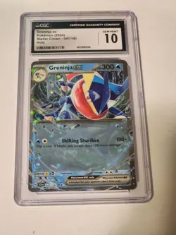 CGC GEM MINT 10 Greninja Ex 2024 POKEMON STELLAR CROWN #041/142 TCG - Image 1