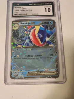 CGC GEM MINT 10 Greninja Ex 2024 POKEMON STELLAR CROWN #041/142 TCG - Image 3