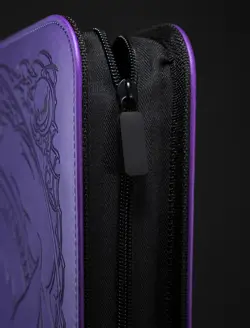 Pokemon PURPLE EVIL DARK ART BINDER TOPLOADER Zippered GENGAR Sleevechief - Image 2