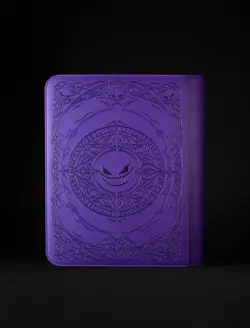 Pokemon PURPLE EVIL DARK ART BINDER TOPLOADER Zippered GENGAR Sleevechief - Image 3