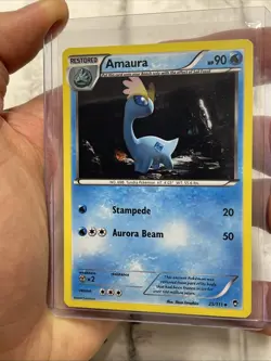 Pokemon TCG Amaura Furious Fists 25/111 Holo Rare LP+ Pokemon 2014 Nintendo - Image 1