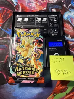 🔥 22.84g Pokemon TCG Ascended Heroes Booster Pack Factory Sealed✅ God PackU!U - Image 1