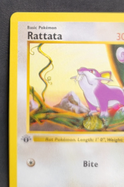 Pokemon Rattata 61/102 1st Edition Shadowless Base Set WOTC Card MP - Image 2