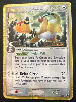 Pokemon EX Dragon Frontiers Ampharos Holo Rare Reverse Stamped Delta 1/101 - Image 1