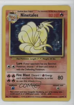 Ninetales Holo Pokemon Base Set #12 1999 - Image 1
