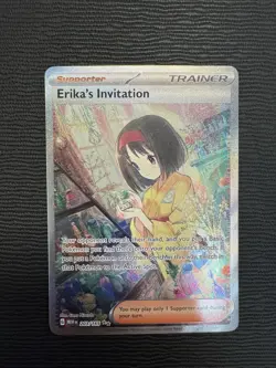 Pokemon Erika's Invitation 203/165 Full Art Trainer Holo Scarlet & Violet 151 - Image 1
