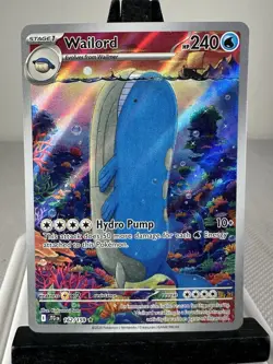 Pokemon TCG Wailord 162/159 SV09 Journey Together Illustration Rare NM Holo - Image 1