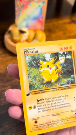 Pokemon TCG Pikachu 1st Edition 60/64 Jungle Set 1999 & Mimikyu SWSH136 Promo LP - Image 2