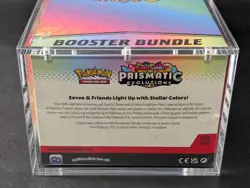Pokemon SV8.5 Prismatic Evolutions Sealed Booster Bundle Display Case W/Acrylic - Image 3