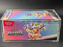 Pokemon SV8.5 Prismatic Evolutions Sealed Booster Bundle Display Case W/Acrylic - Image 4
