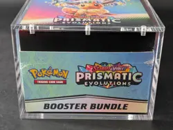 Pokemon SV8.5 Prismatic Evolutions Sealed Booster Bundle Display Case W/Acrylic - Image 5