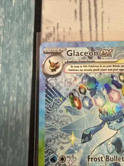 Pokemon Glaceon EX Holo Full Art 150/131 Sv: Prismatic Evolutions SIR NM - Image 2