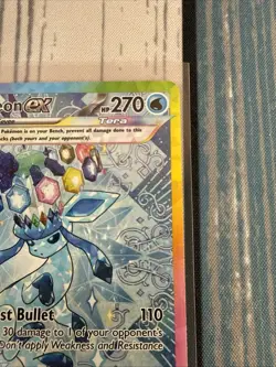 Pokemon Glaceon EX Holo Full Art 150/131 Sv: Prismatic Evolutions SIR NM - Image 3
