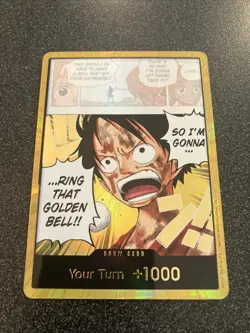 One Piece Gold DON!! OP15 Luffy Ring That Golden Bell Adventure On Kamis Island - Image 2