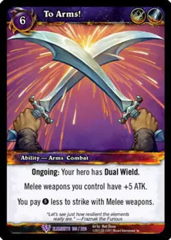 Heavy Play WoW TCG To Arms! War of the Elements World of Warcraft - Image 1