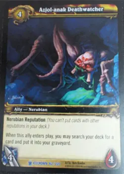 Light Play WoW TCG Azjol-anak Deathwatcher Icecrown World of Warcraft - Image 1