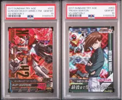 Bandai Gundam Triage Card Heavy Arms Kai PSA 10 Gem Mint - Image 1