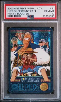 One Piece Straw Hat Voyage PSA 10 No.21 Card Death Battle Pirates - Image 1