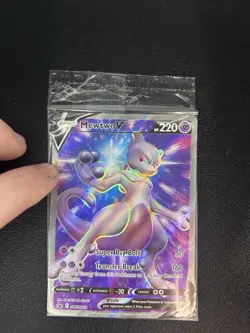 Pokemon Mewtwo V SWSH229 Sword & Shield Promo Full Art Holo 220HP TCG Card - Image 1