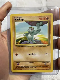 Machop Pokemon TCG Machop Base Set 52/102 Unlimited Common NM/MT Never Played - Image 1