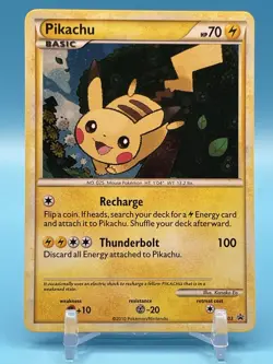 Pokemon Heart Gold & Soul Silver Pikachu Black Star Promo Holo HGSS03 - Image 1
