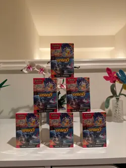 Pokemon Surging Sparks 6 Lot - Booster Bundles - 36 Total Packs New and Sealed - Image 1