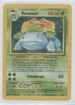 Venusaur Holo Pokemon Base Set #15 1999 - Image 1