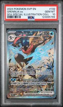 Pokemon Greninja EX SVP #132 PSA 10 Black Star Promo Shrouded Fable Sir - Image 3