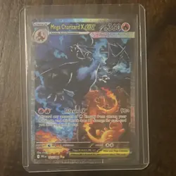 Pokemon TCG Mega Charizard X EX 125/094 Evolutions Holo Rare Eng 360 HP - Image 1
