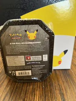 Pokemon Celebrations TCG 25th Anniversary Lance's Charizard V Tin New Sealed - Image 2