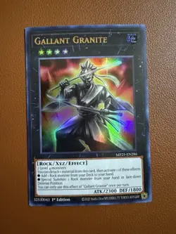Gallant Granite MP25-EN286 - Yugioh TCG: 2025 Mega-Pack 1st Edition - English - Image 1