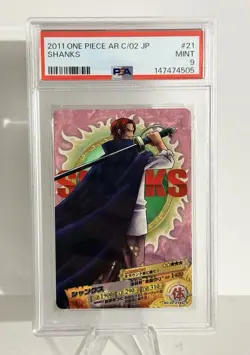 2011 VINTAGE One Piece AR C/02 JP SHANKS PSA 9 - Image 1