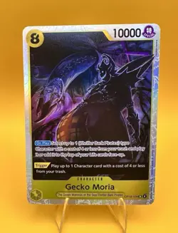 Gecko Moria - OP14-104 SR Foil - THE AZURE SEA'S SEVEN One Piece TCG - ENGLISH - Image 1