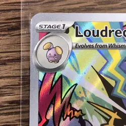 Pokemon TCG Loudred Paradox Rift 212/182 Holo Illustration Rare Holographic Card - Image 2