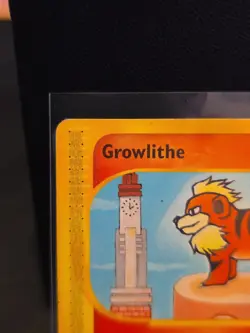 Growlithe 80/147 Aquapolis Common Pokemon TCG Card Vintage E-Reader LP - Image 2