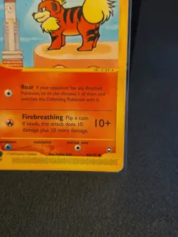 Growlithe 80/147 Aquapolis Common Pokemon TCG Card Vintage E-Reader LP - Image 4