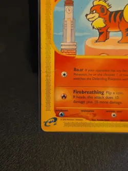 Growlithe 80/147 Aquapolis Common Pokemon TCG Card Vintage E-Reader LP - Image 5