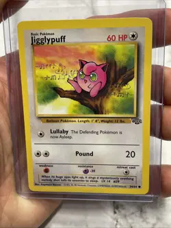 Pokemon TCG - Jigglypuff 54/64 - Common Unlimited - Jungle Unlimited NM Vtg Card - Image 1