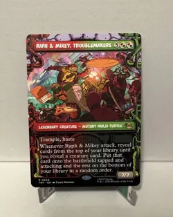 Teenage Mutant Ninja Turtles Raph & Mikey Legendary Creature MTG Card - Image 1