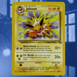 1999 Pokemon Jolteon Jungle Set #20/64 Unlimited Rare Card ☆NM-MINT☆ See Photos - Image 1