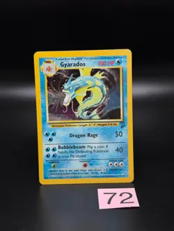 Gyarados 007/130 Base Set 2 Holo Rare Vintage Pokemon Card Original - Image 1