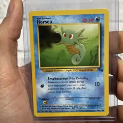 Pokemon HORSEA - 49/62 - Fossil - Pokemon Card Vintage Vtg Nintendo NM/MT WOTC - Image 1
